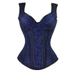 Kimring Blue Corset Size Large Costume Sexy Lingerie